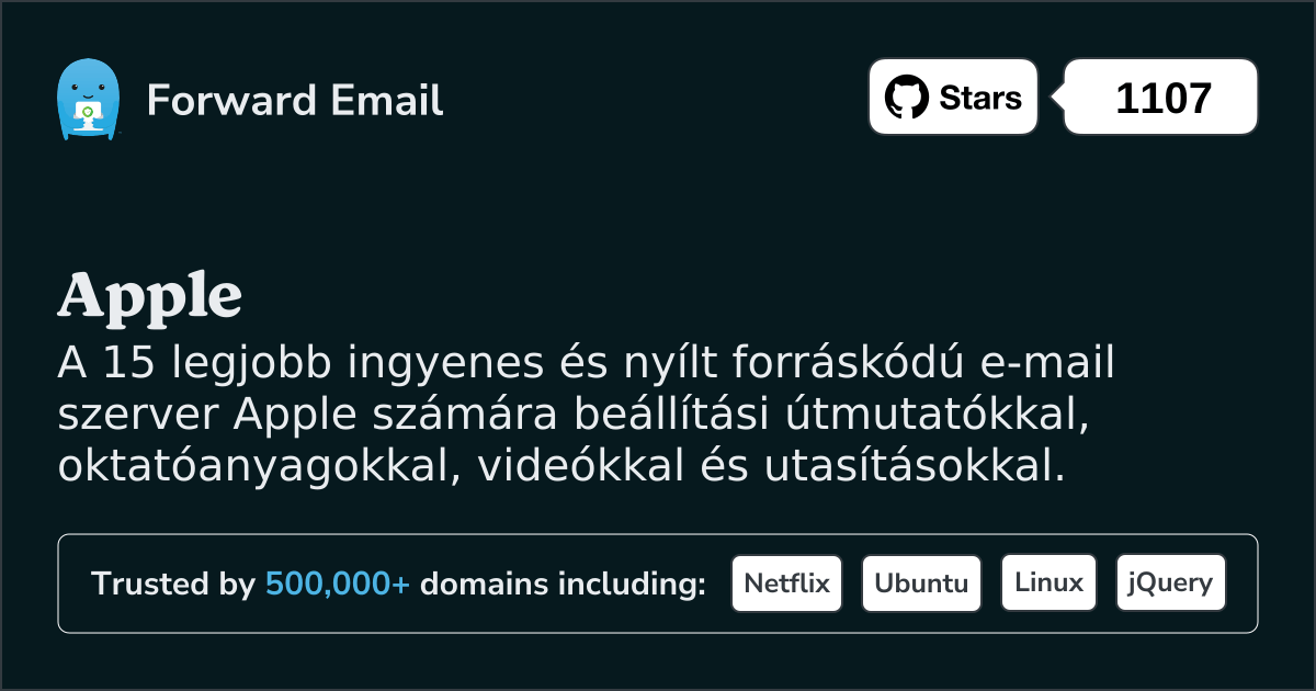 A 15 legjobb nyílt forráskódú e-mail szerver Apple számára 2025 -ben