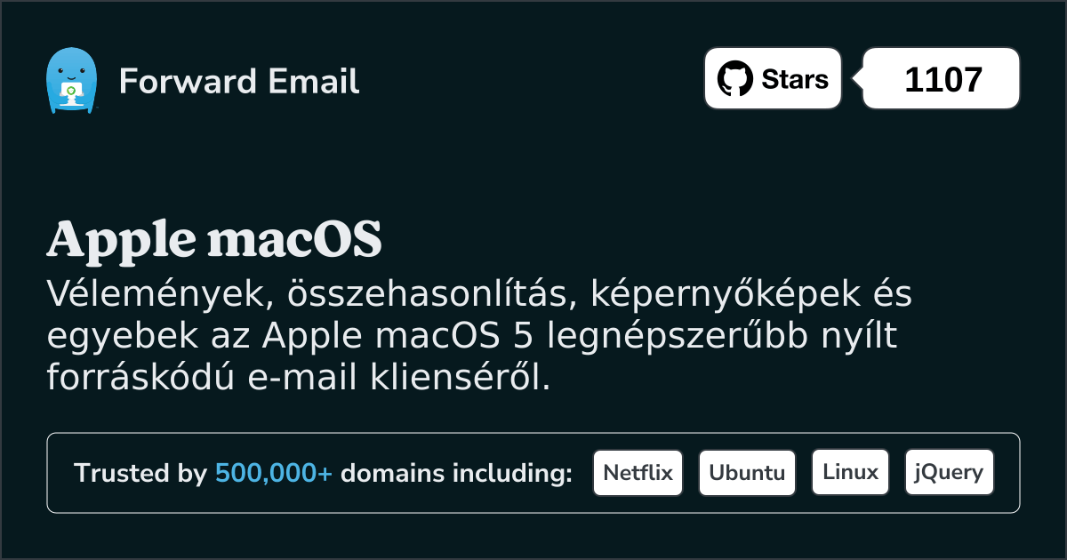 Az 5 legnépszerűbb nyílt forráskódú e-mail kliens Apple macOS rendszerhez 2025 ben