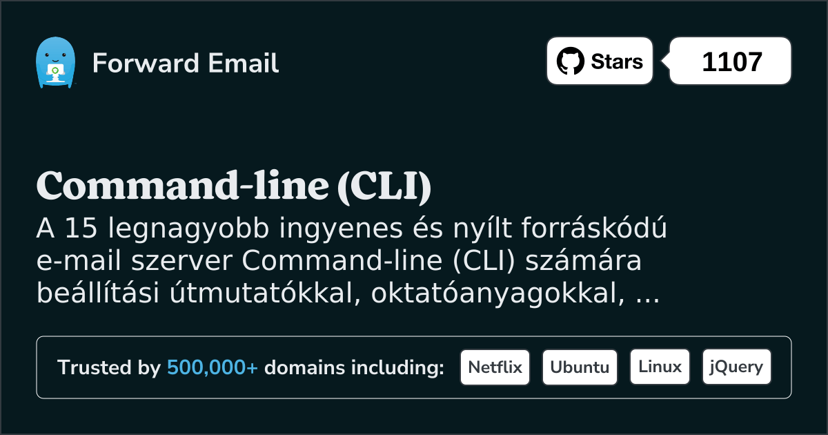 A 15 legjobb nyílt forráskódú e-mail szerver Command-line (CLI) 2025 ben