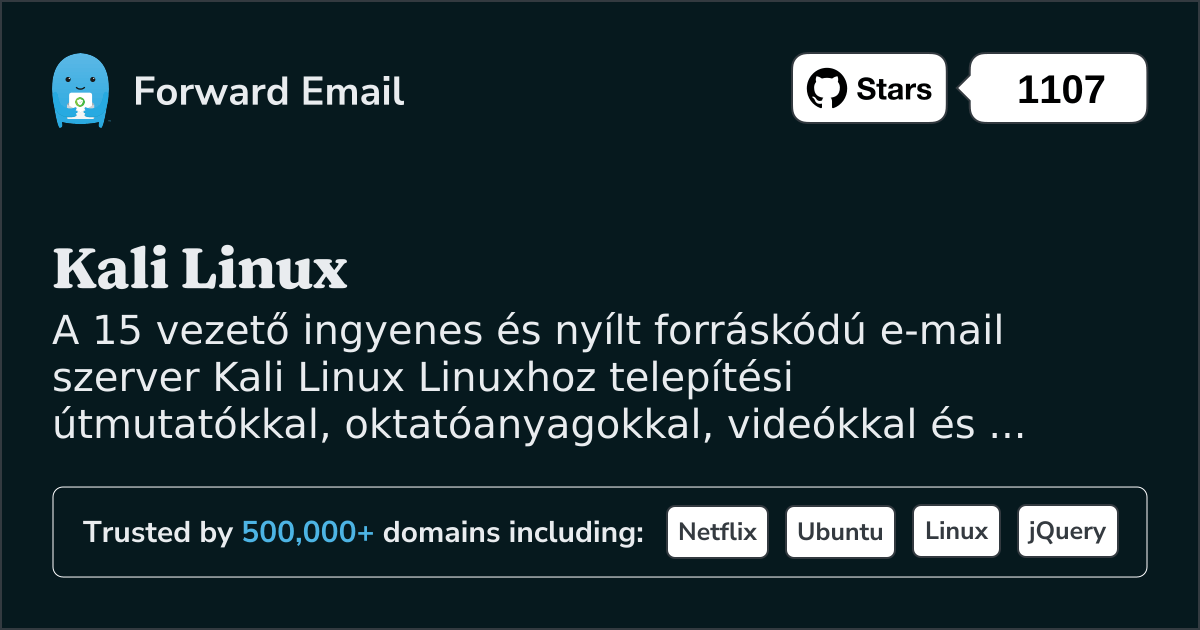 15 vezető nyílt forráskódú e-mail szerver Kali Linux 2025 ben