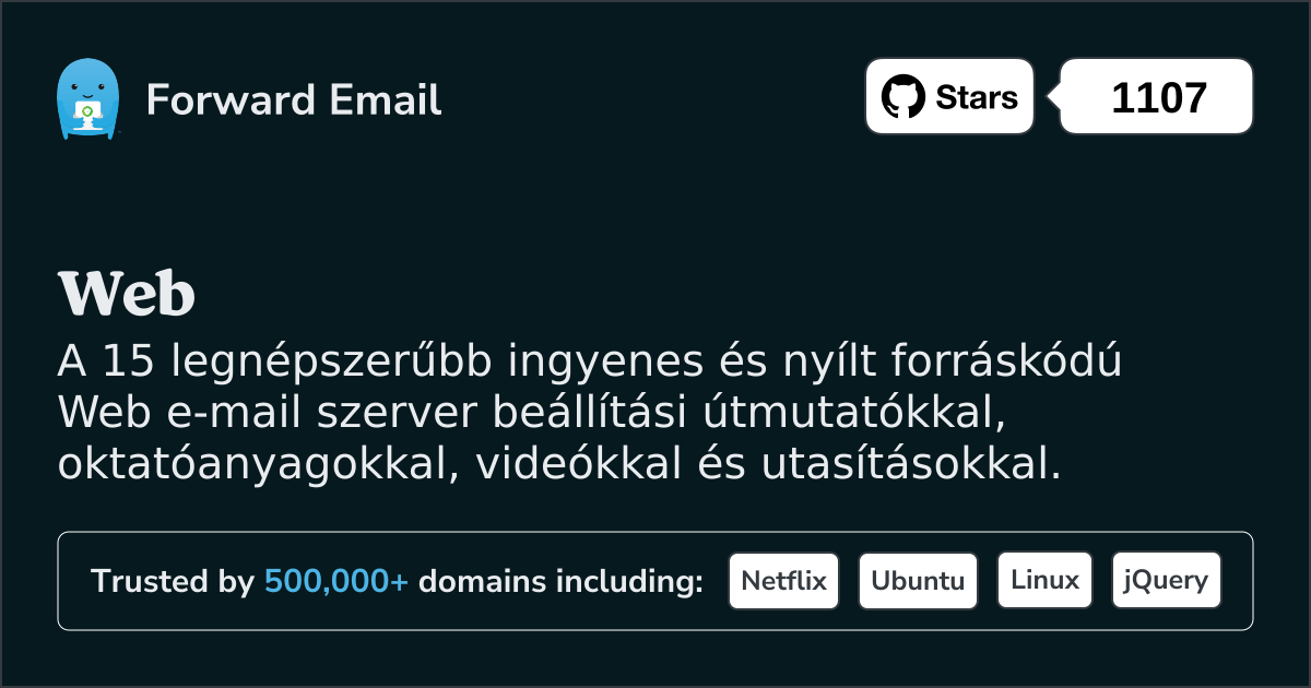 A 15 legnépszerűbb nyílt forráskódú Web e-mail kiszolgáló 2025 ben