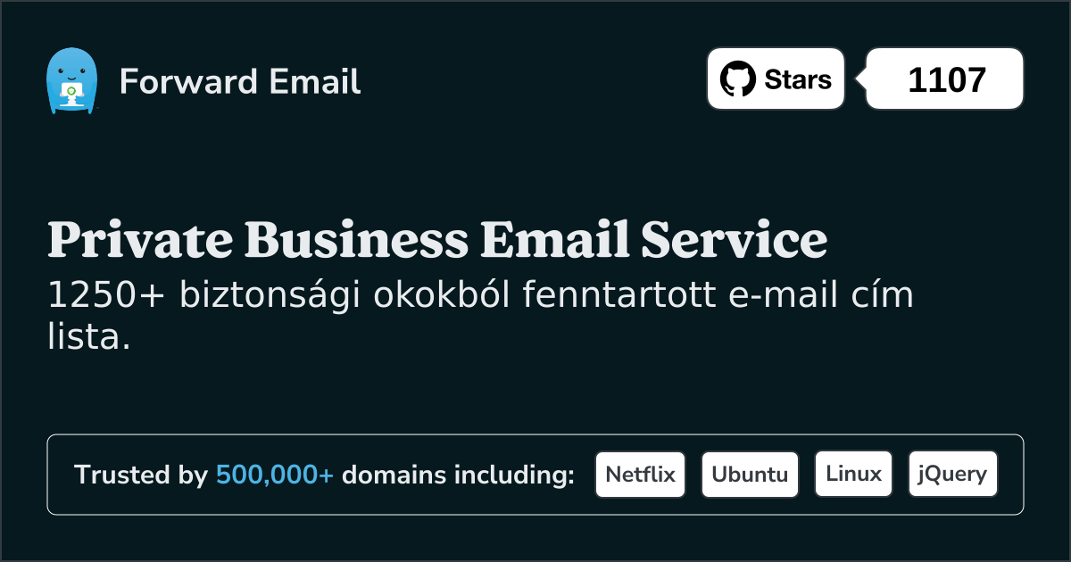Fenntartott e-mail címek rendszergazdák számára