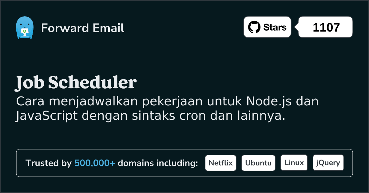 Penjadwal Pekerjaan Node.js