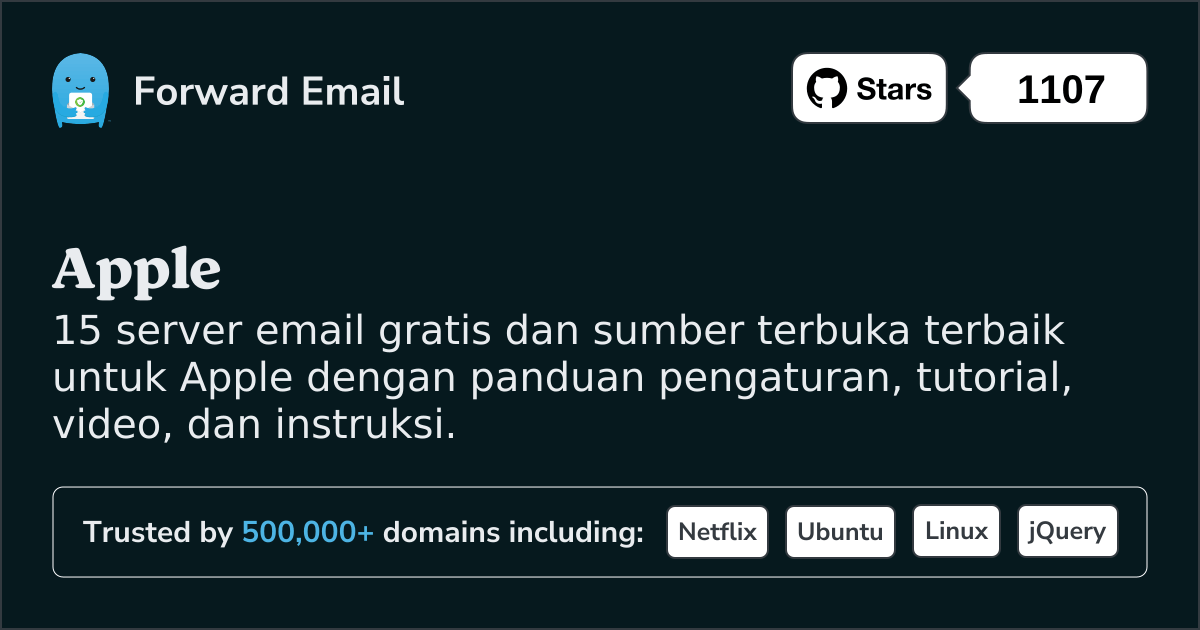 15 Server Email Open Source Terbaik untuk Apple pada 2025