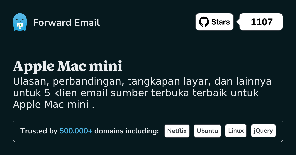 5 Klien Email Open Source Terbaik untuk Apple Mac mini pada 2025