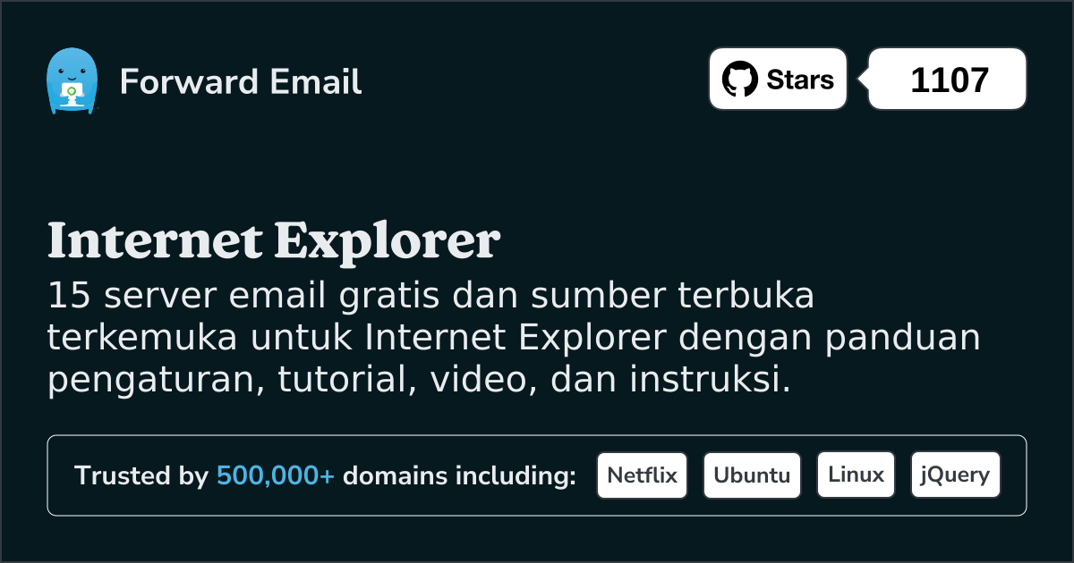 15 Server Email Open Source Terkemuka untuk Internet Explorer pada 2025