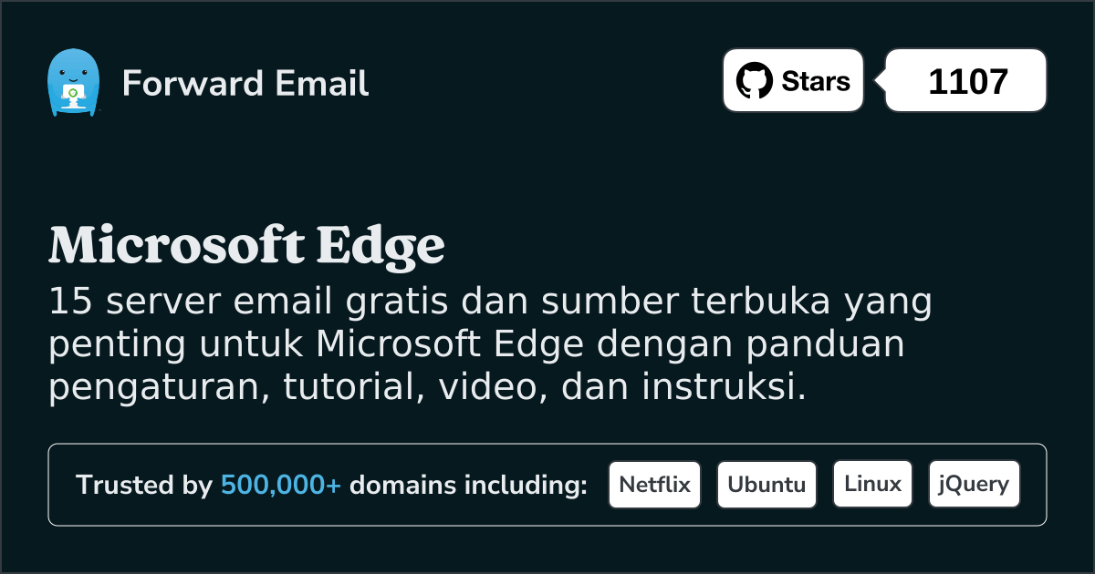 15 Server Email Open Source Penting untuk Microsoft Edge pada 2025