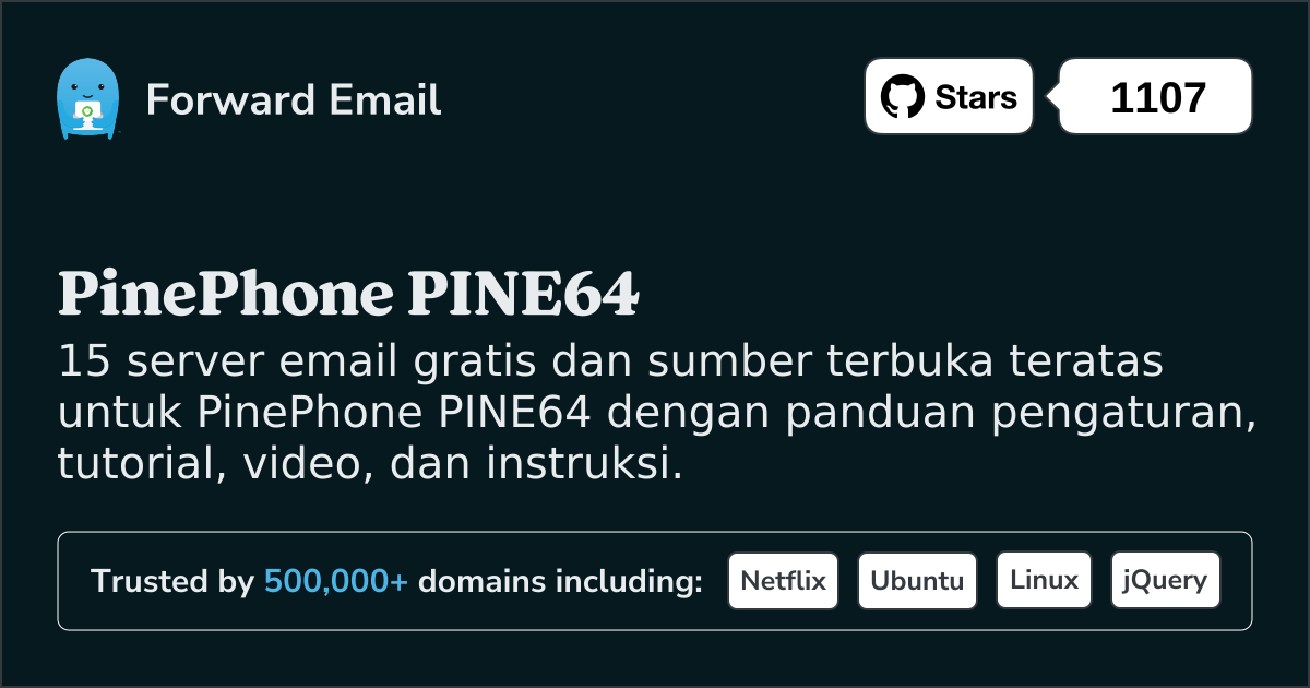 15 Server Email Open Source Teratas untuk PinePhone PINE64 pada 2025