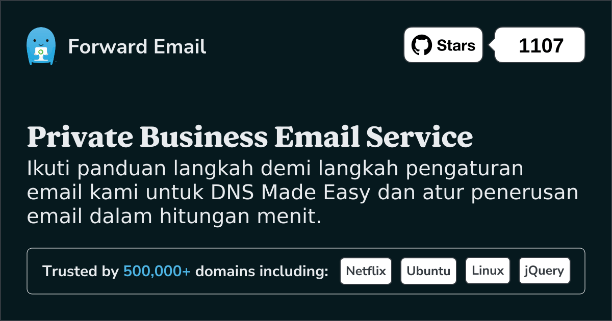 Cara Mengatur Email dengan DNS Made Easy