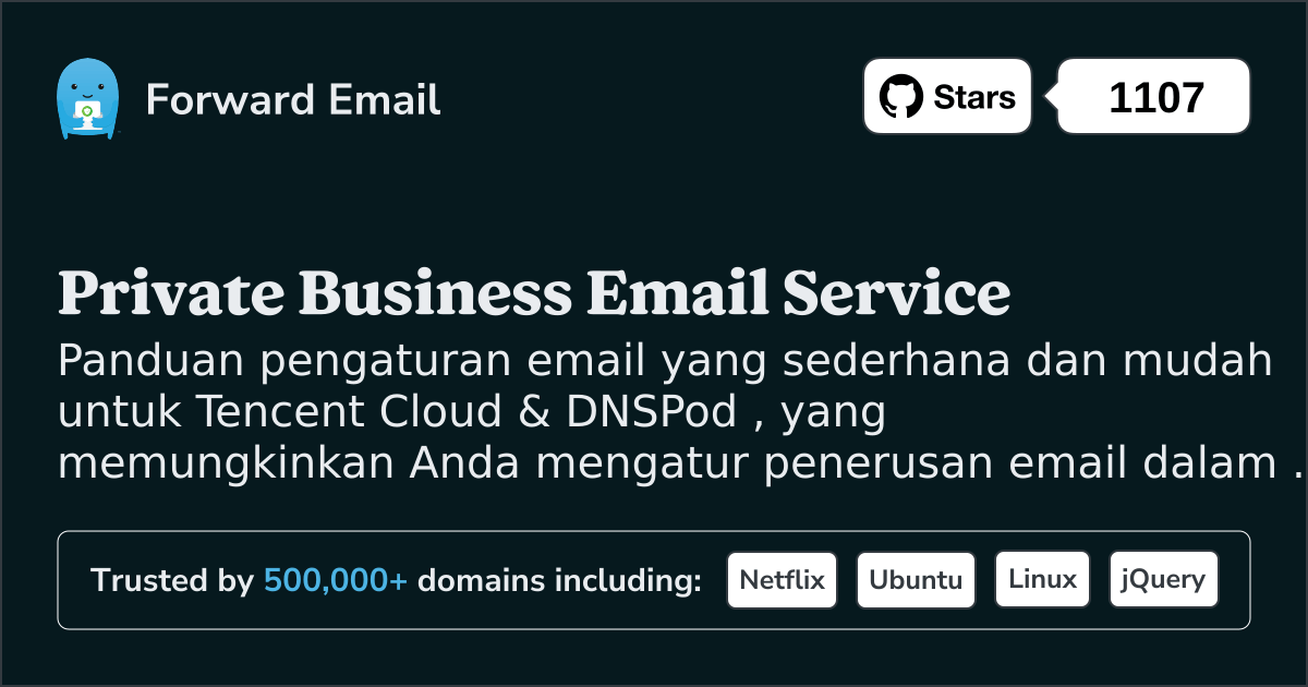 Cara Mengatur Email dengan Tencent Cloud & DNSPod