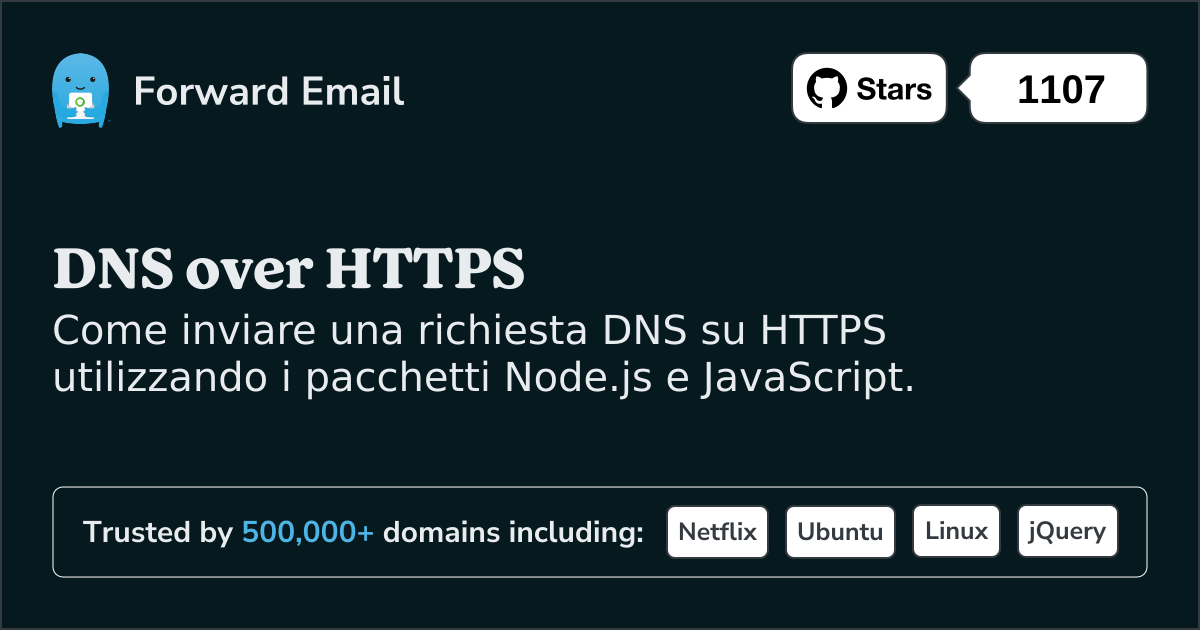 Node.js DNS su HTTPS