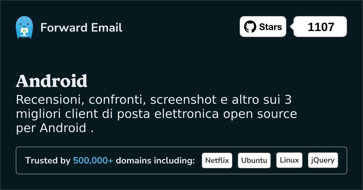 I 3 migliori client di posta elettronica open source per Android nel 2025