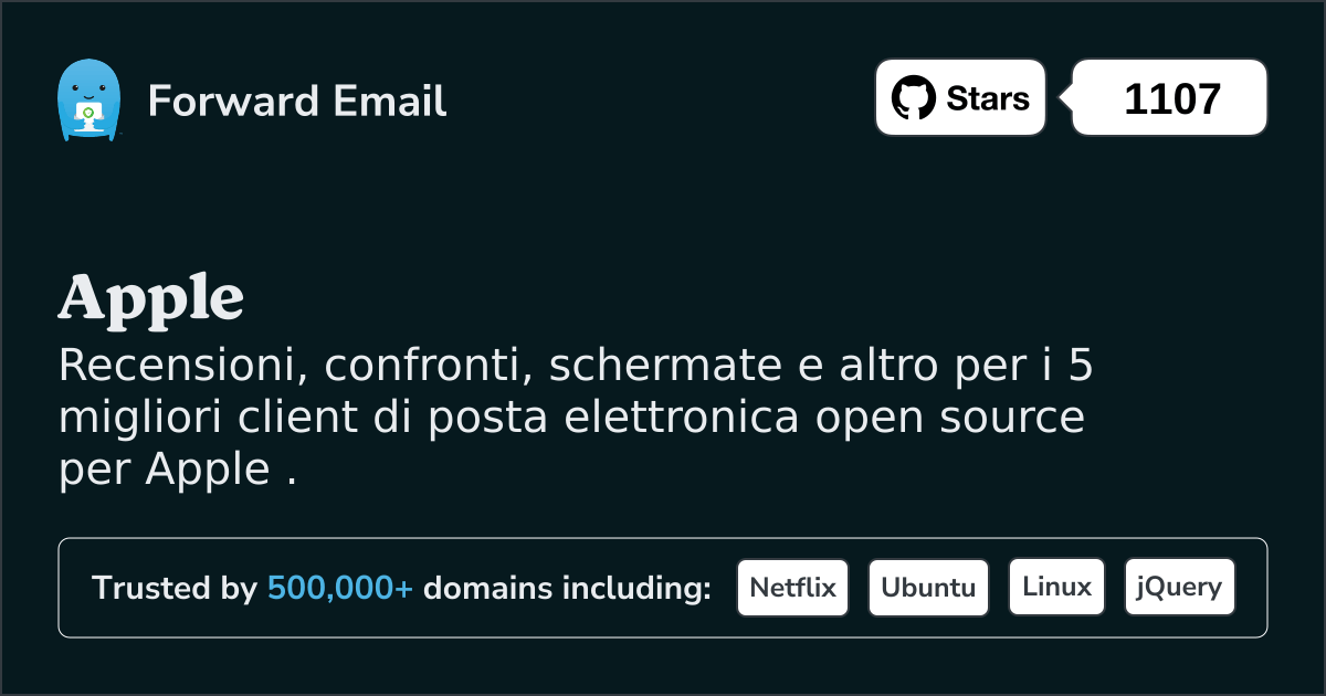 I 5 migliori client di posta elettronica open source per Apple nel 2025