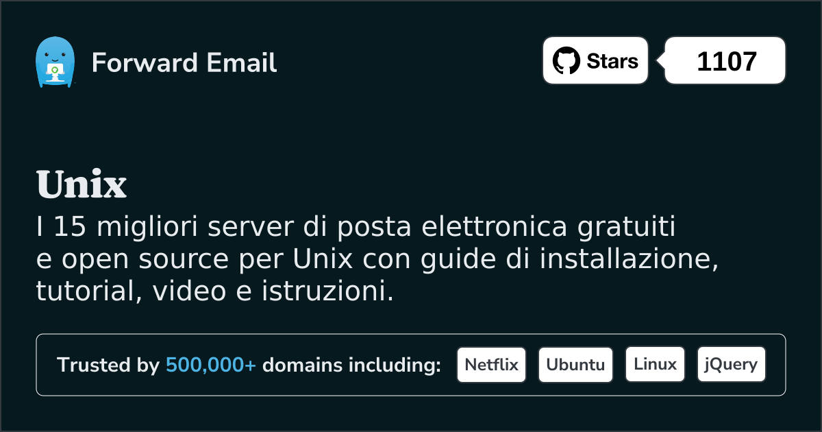 I 15 migliori server di posta elettronica open source per Unix nel 2025