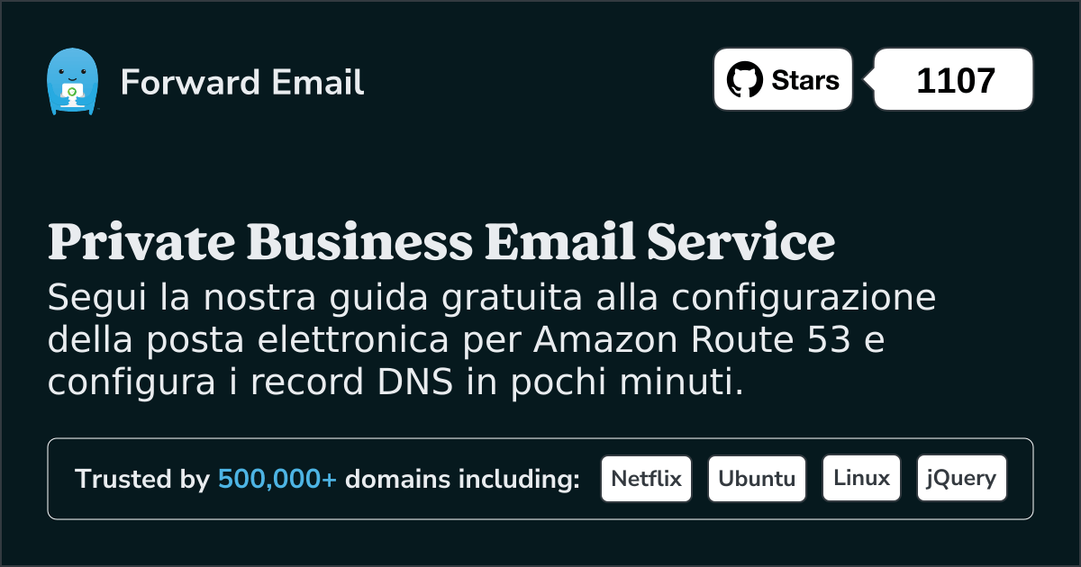 Come impostare l'e-mail con Amazon Route 53