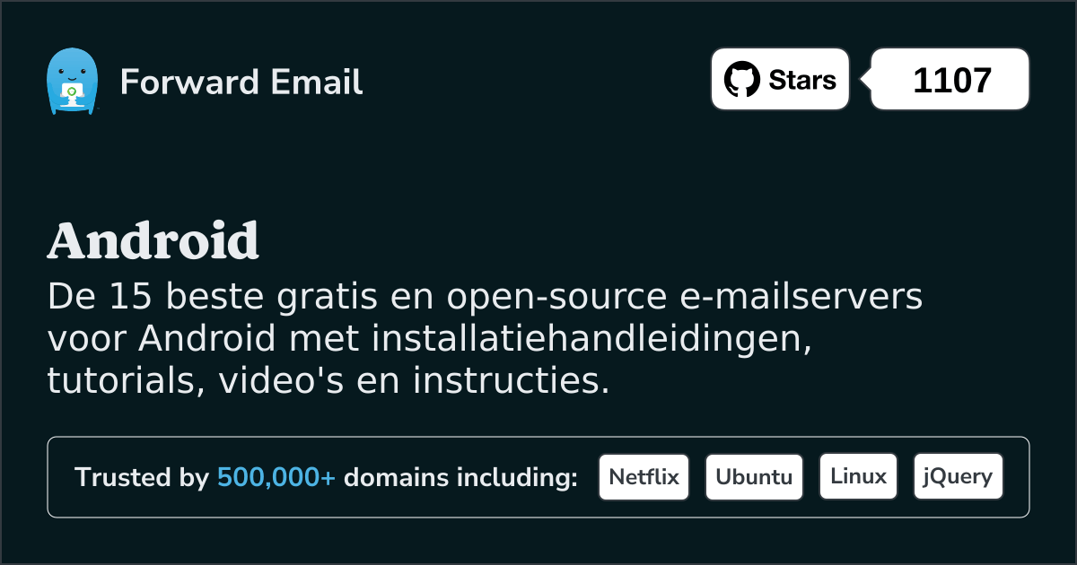 15 beste open source e-mailservers voor Android in 2025