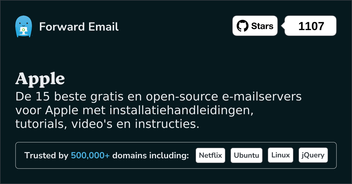 15 beste open source e-mailservers voor Apple in 2025