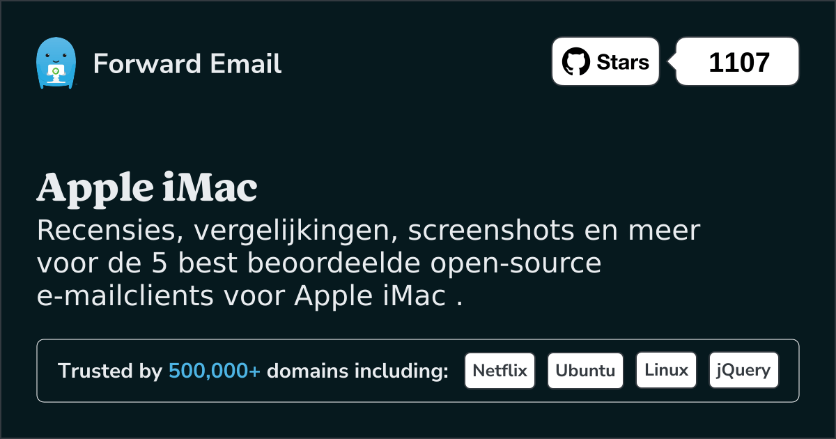 5 best beoordeelde open source e-mailclients voor Apple iMac in 2025