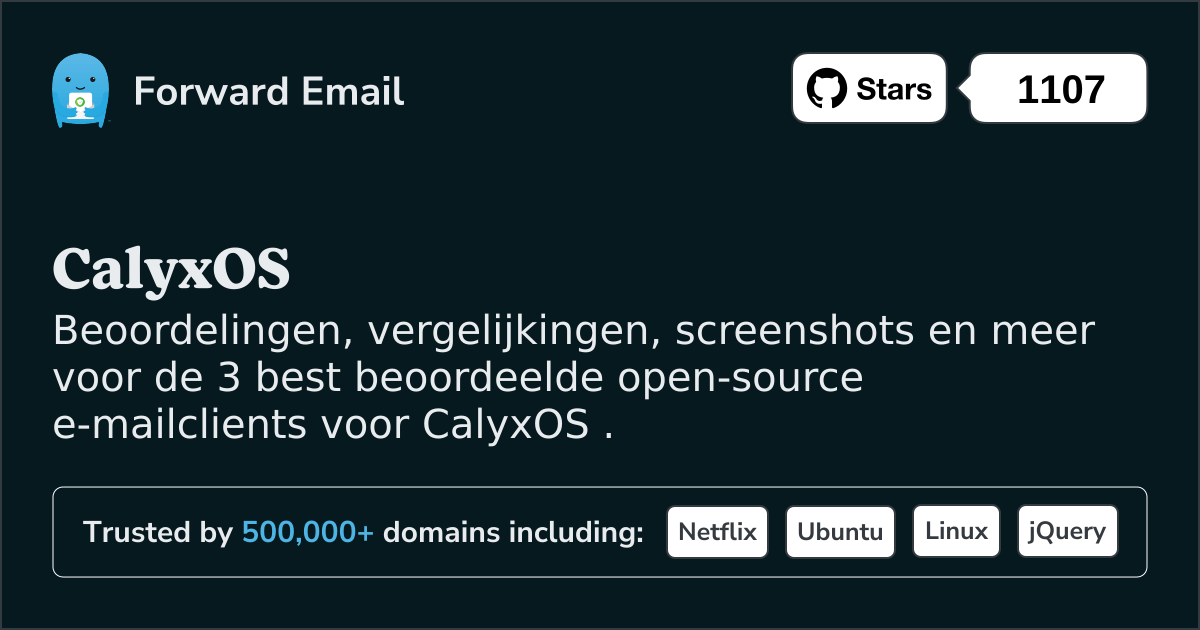 3 best beoordeelde open source e-mailclients voor CalyxOS in 2025