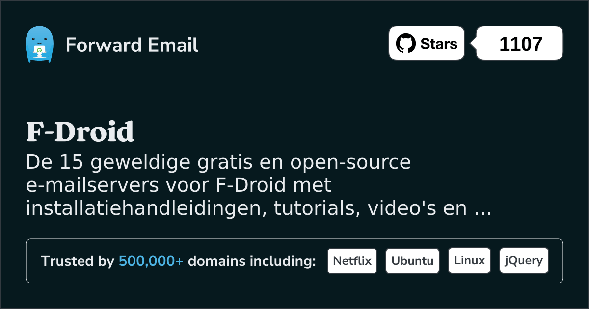 15 geweldige open source e-mailservers voor F-Droid in 2025
