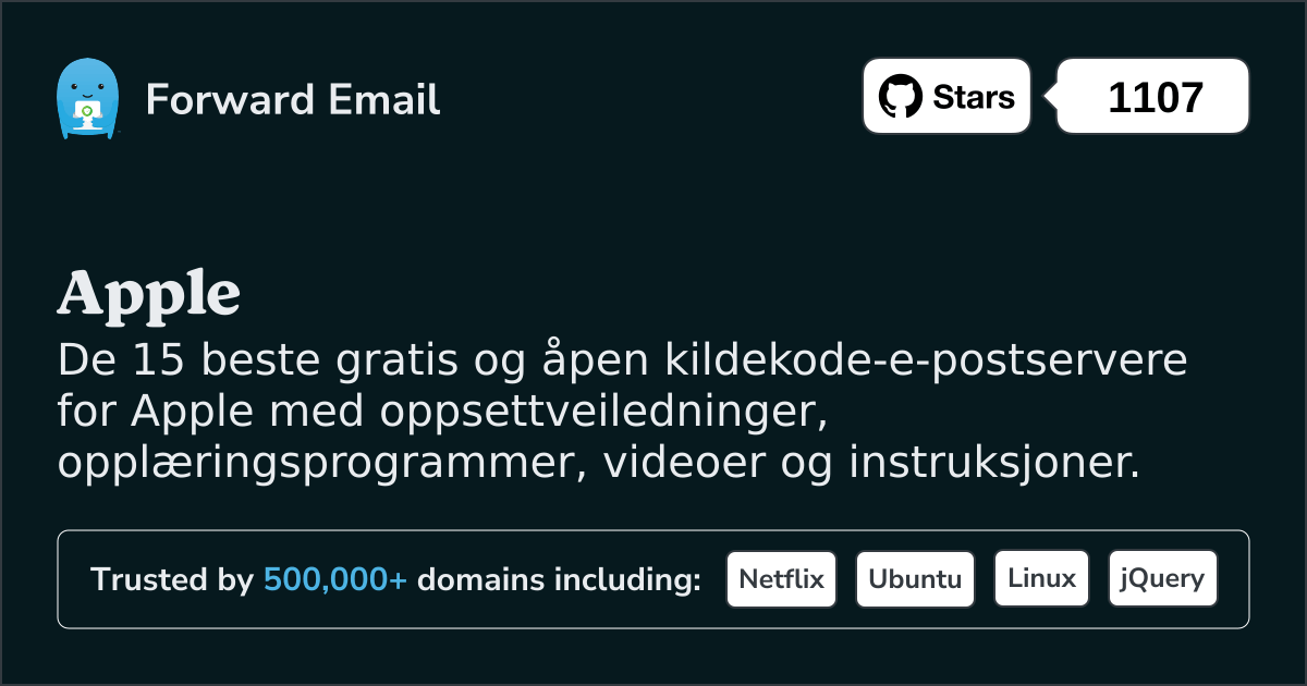 15 beste åpen kildekode-e-postservere for Apple i 2025