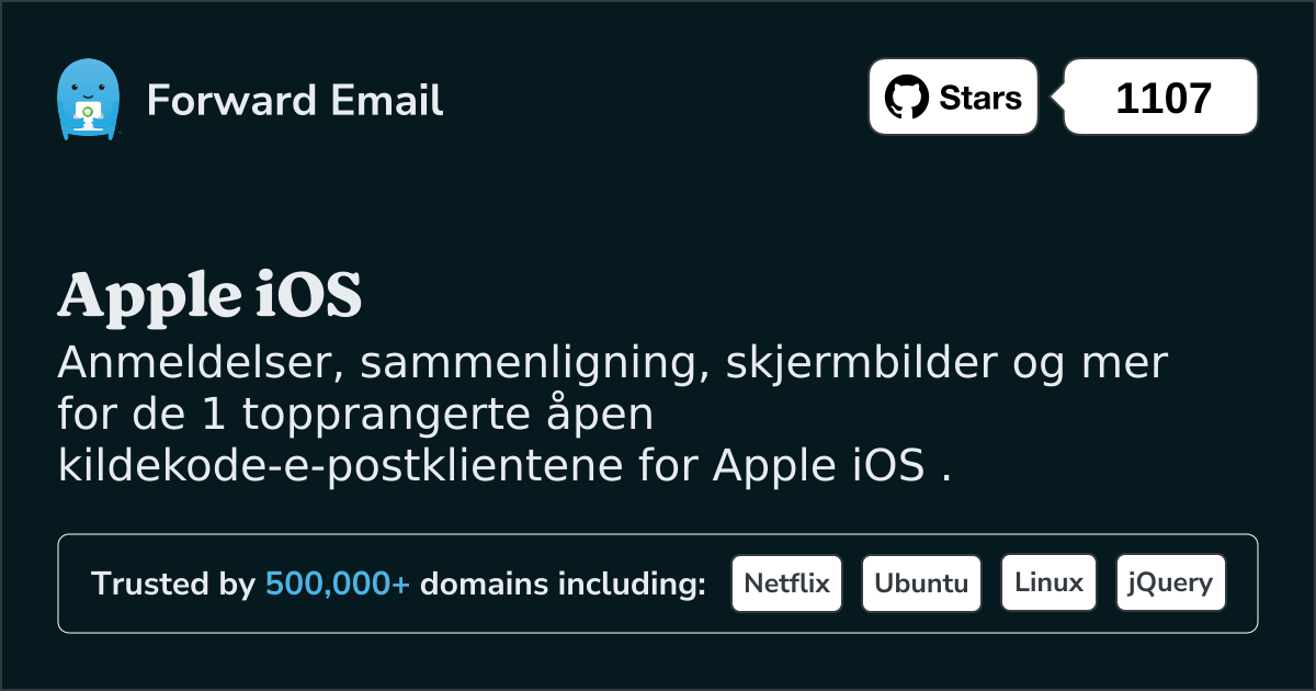 1 topprangerte åpen kildekode-e-postklienter for Apple iOS i 2025