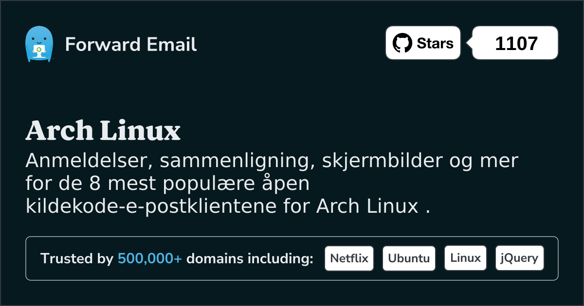 8 mest populære åpen kildekode-e-postklienter for Arch Linux i 2025