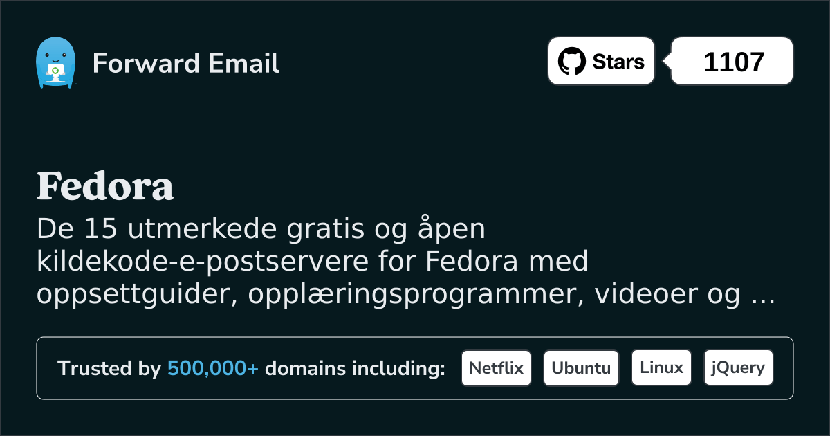 15 utmerkede åpen kildekode-e-postservere for Fedora i 2025
