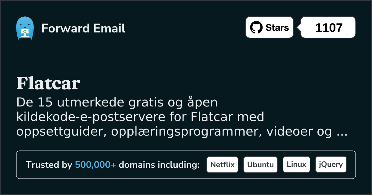 15 utmerkede åpen kildekode-e-postservere for Flatcar i 2025