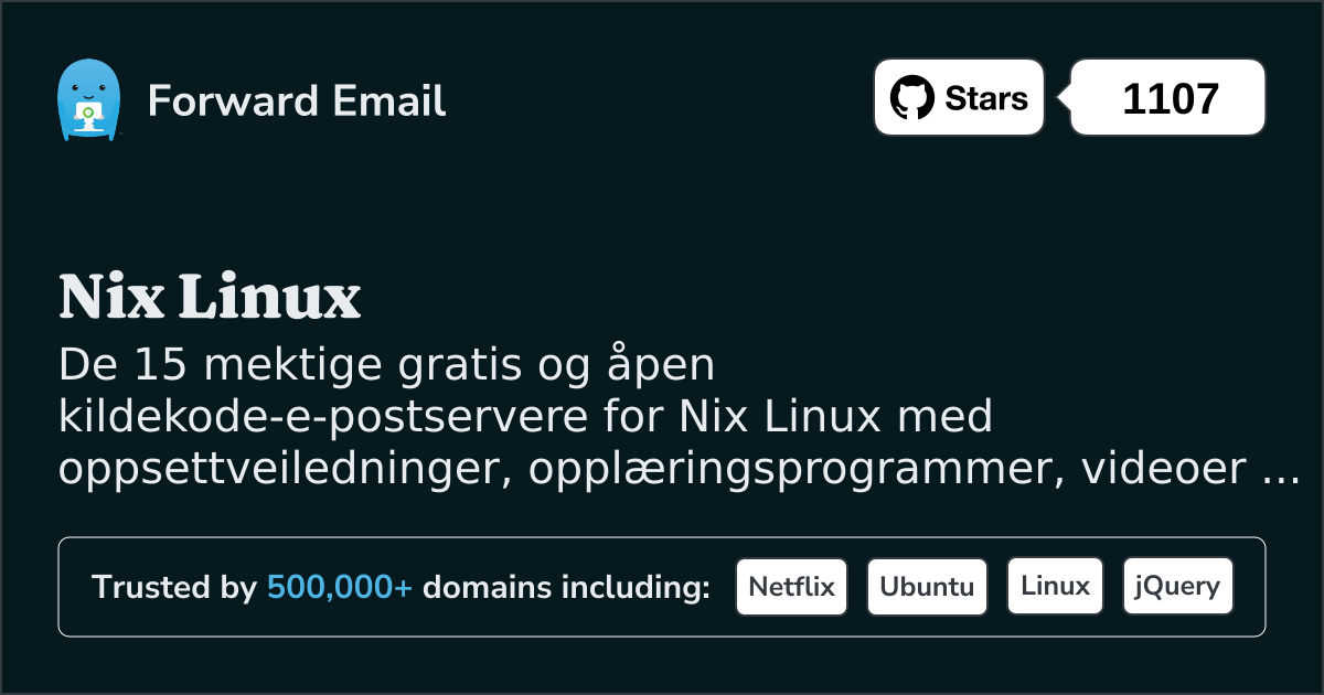 15 Mighty Open Source e-postservere for Nix Linux i 2025