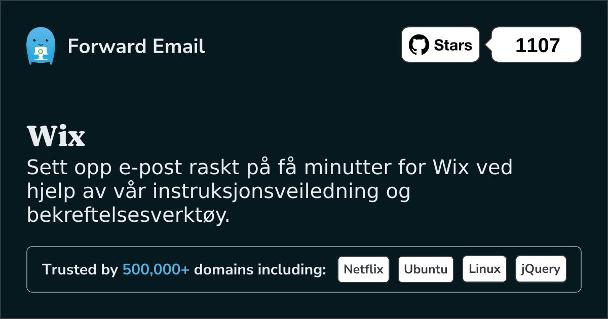 Hvordan sette opp e-post med Wix