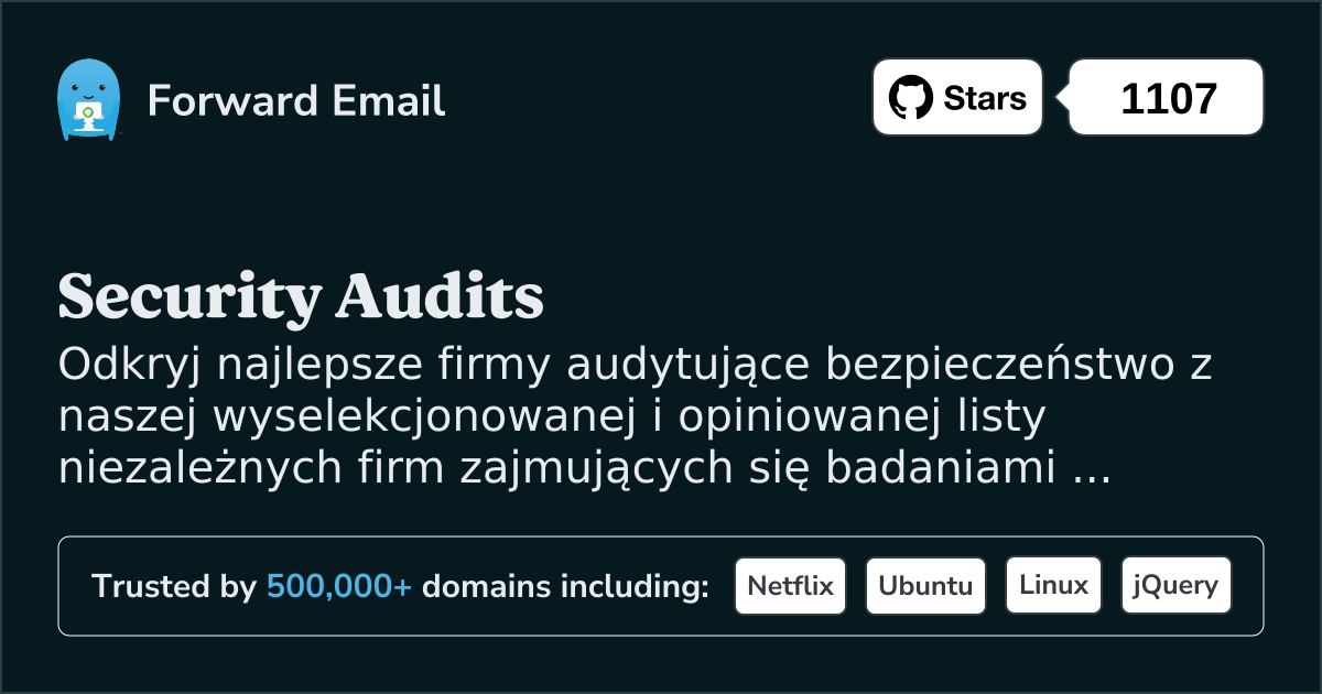 Najlepsze firmy audytujące bezpieczeństwo