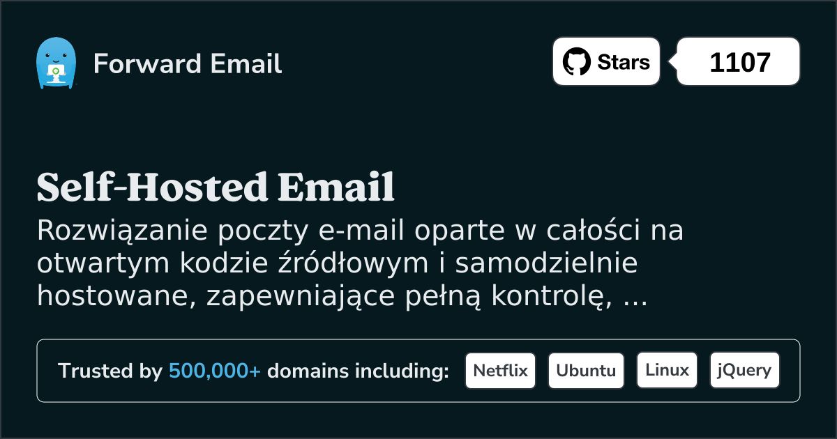 Przedstawiamy nasz samodzielnie hostowany stos poczty e-mail