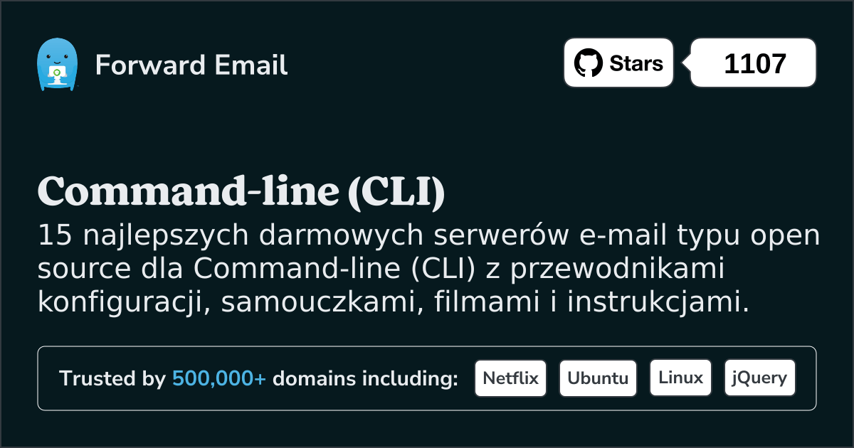 15 najlepszych serwerów pocztowych Open Source dla Command-line (CLI) w 2025