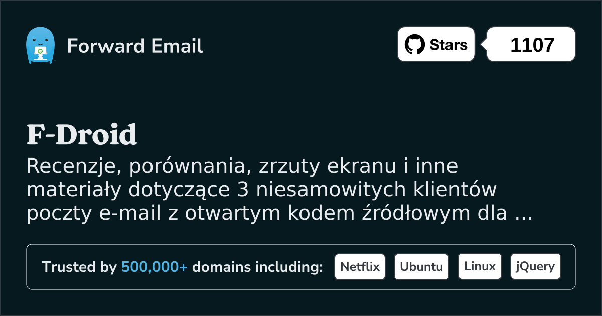 3 niesamowite klienty poczty e-mail z otwartym kodem źródłowym dla F-Droid w 2025