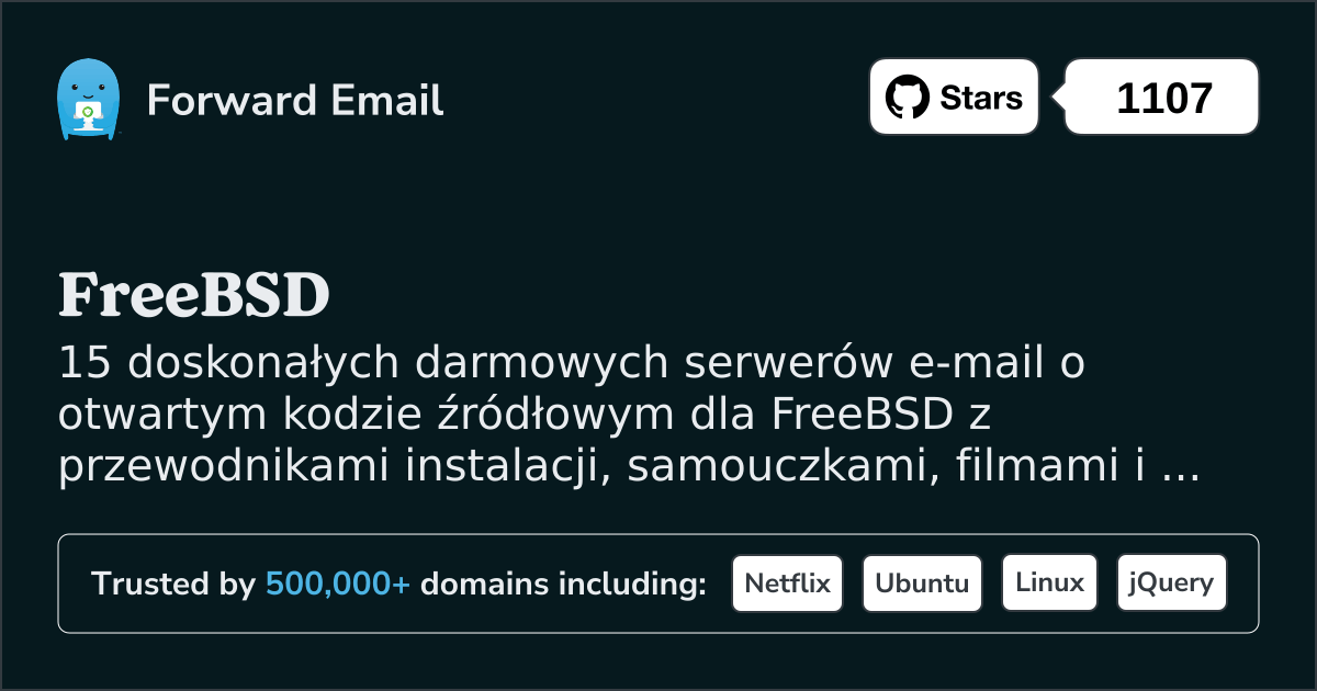 15 doskonałych serwerów pocztowych Open Source dla FreeBSD w 2025