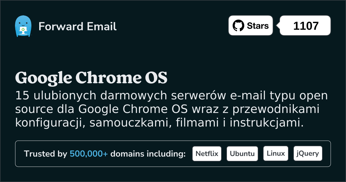 15 ulubionych serwerów pocztowych Open Source dla Google Chrome OS w 2025