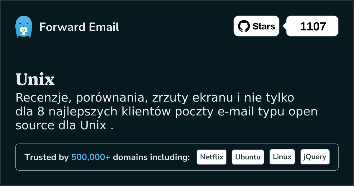 8 najlepszych klientów poczty e-mail Open Source dla Unix w 2025
