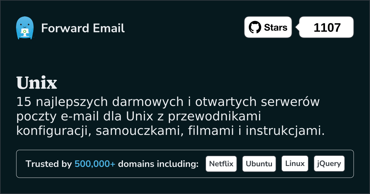 15 najlepszych serwerów pocztowych Open Source dla Unix w 2025