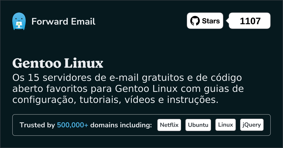 15 servidores de e-mail de código aberto favoritos para Gentoo Linux em 2025