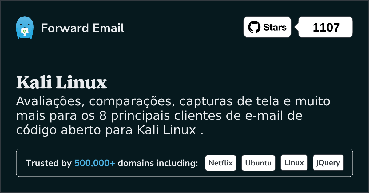 8 principais clientes de e-mail de código aberto para Kali Linux em 2025