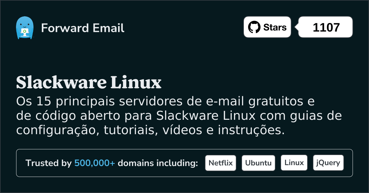 15 principais servidores de e-mail de código aberto para Slackware Linux em 2025