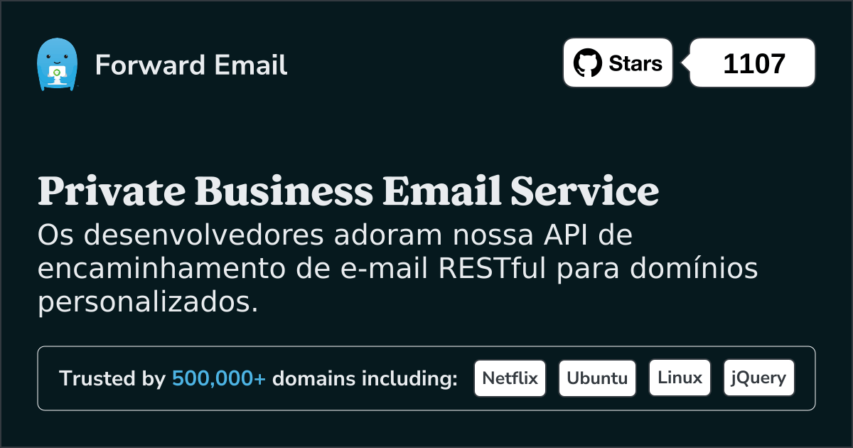 API de e-mail do desenvolvedor para domínios personalizados e webhooks