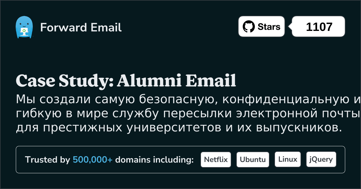 Пример из практики: как Forward Email расширяет возможности решений для электронной почты выпускников ведущих университетов