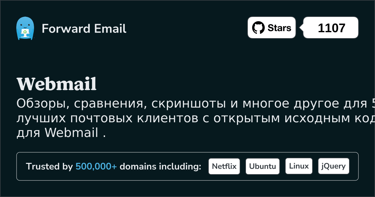 5 лучших почтовых клиентов с открытым исходным кодом для Webmail в 2025