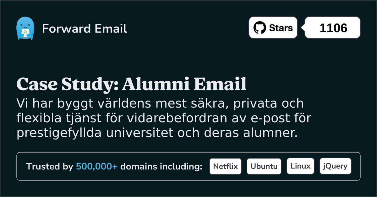 Fallstudie: Hur vidarebefordran e-post driver alumner e-postlösningar för toppuniversitet