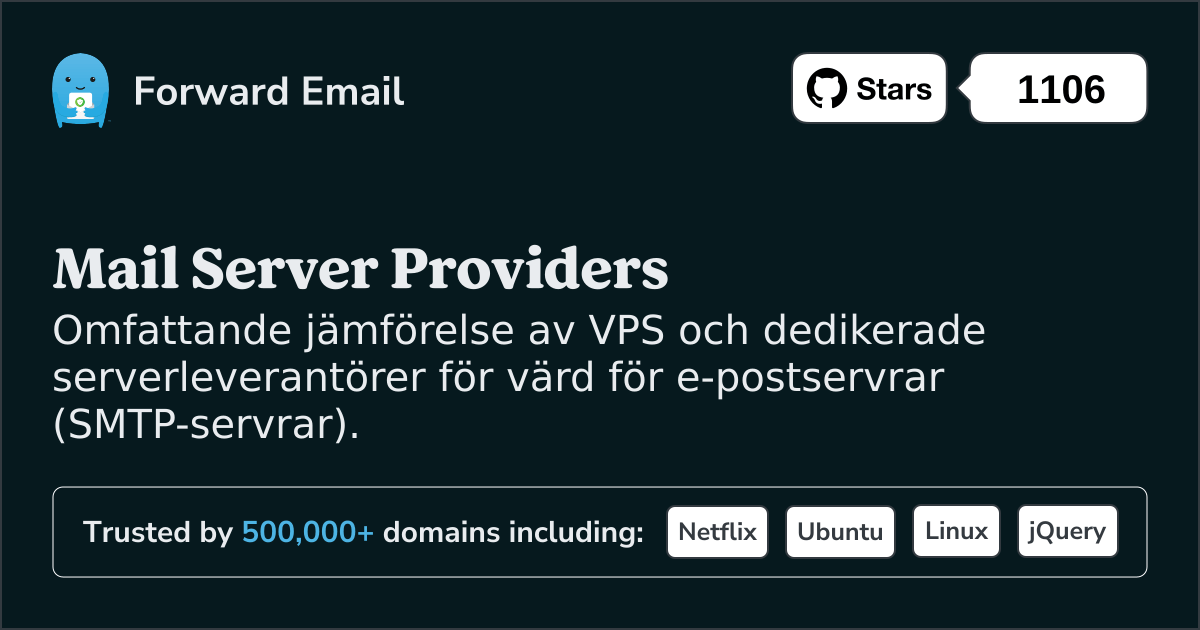 Bästa e-postserverleverantörer