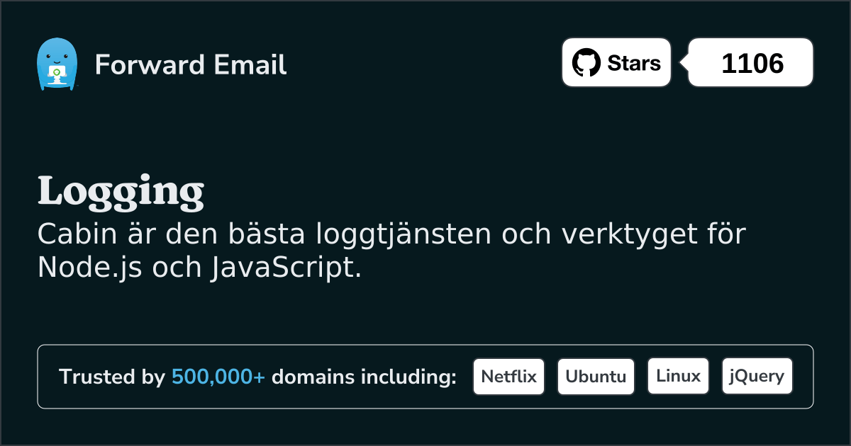 Loggningstjänst för Node.js