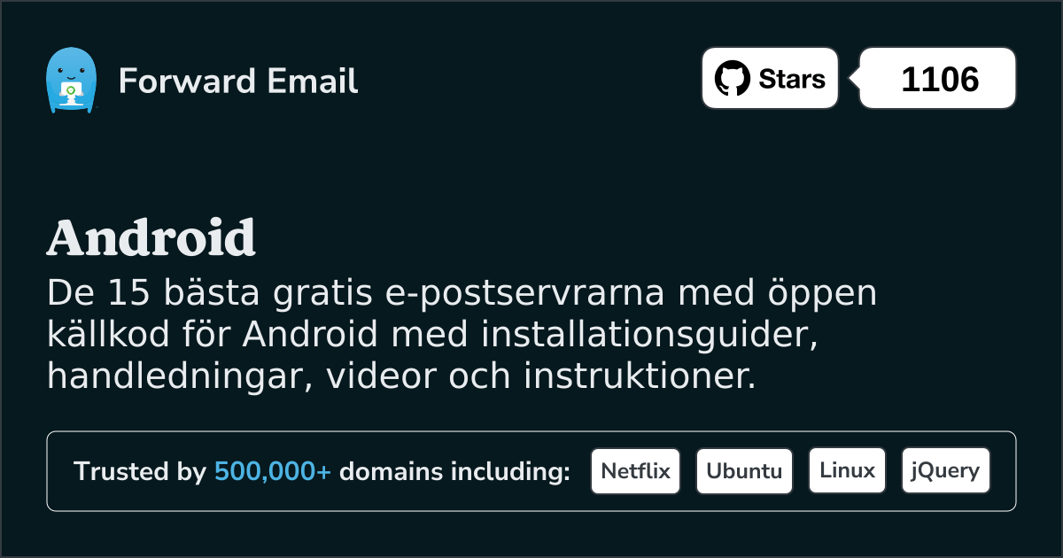 15 bästa e-postservrar med öppen källkod för Android 2025
