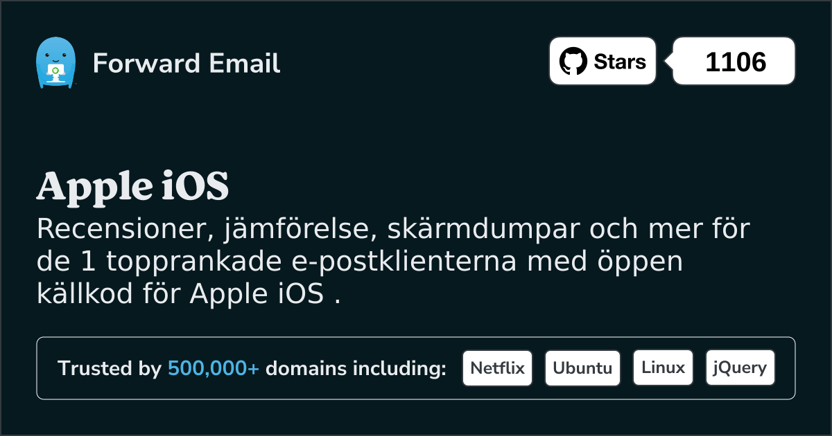 1 topprankade e-postklienter med öppen källkod för Apple iOS 2025